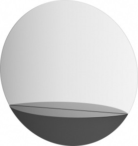 BY 0562 Зеркало с металлической полкой 60 cm EVOFORM Shadow