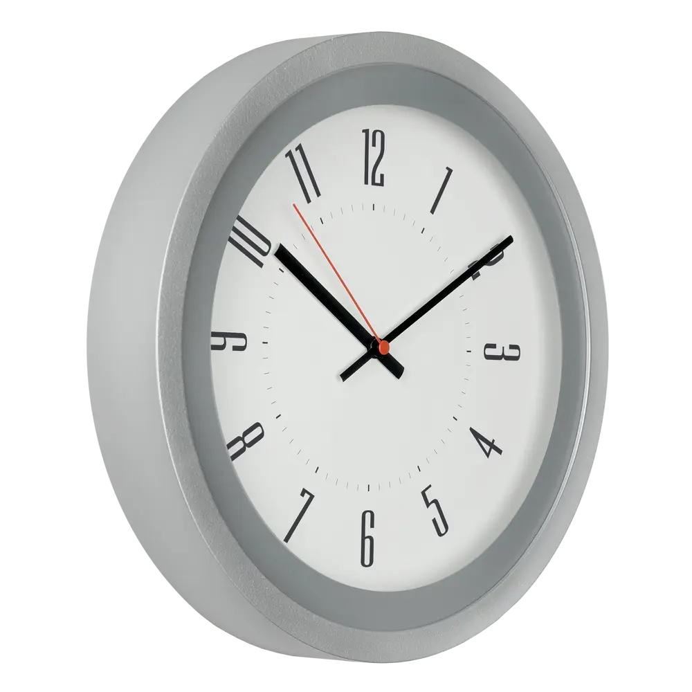 Часы настенные Элемент d30 см цвет серебристый TROYKATIME HI-TECH STLM-2046678 - Вид №2