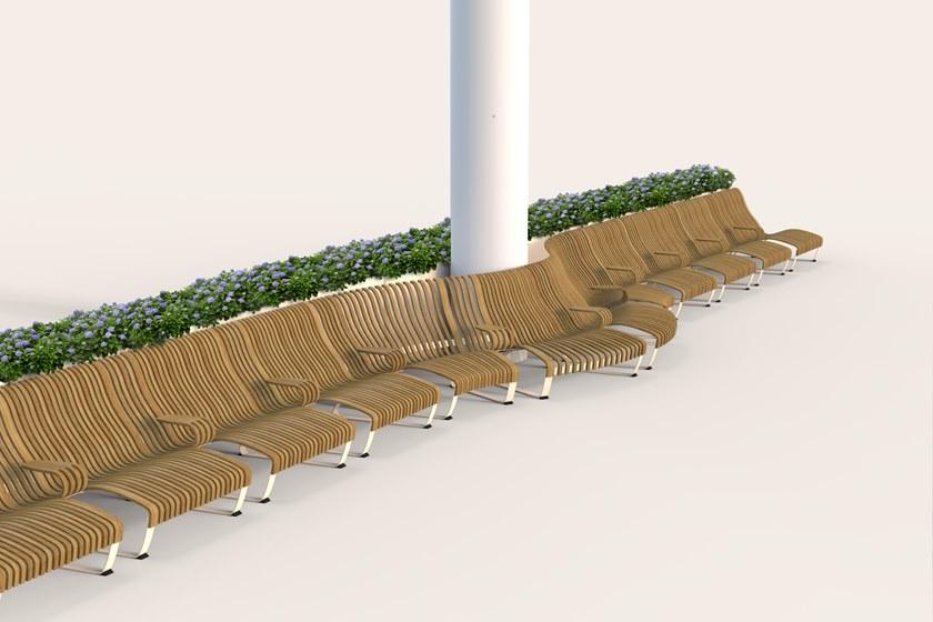 Green Furniture Concept Скамья со спинкой Nova c sun-id-1377962 - Вид №10