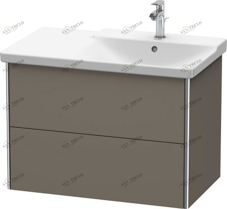 XS418709090 XSquare Тумбочка подвесная Фланелево-серый шелковисто-матовый лак Duravit