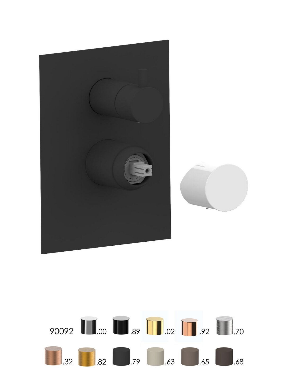 Встраиваемый однорычажный смеситель для душа с переключателем Rubinetterie Frattini Narciso S ARCH-00138952 - Вид №6