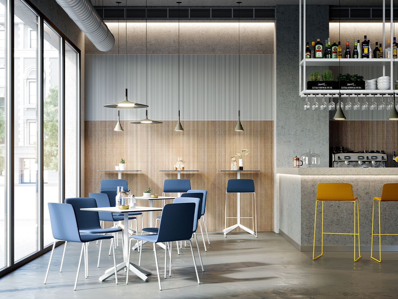 Высокий квадратный стол со спицами FREZZA фламинго ARCH-00136915 - Вид №1