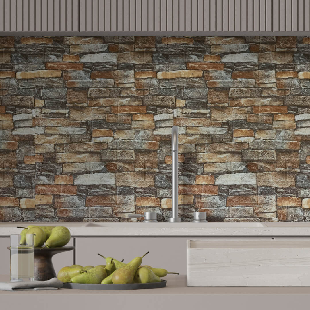 Панель ПВХ на клеевой основе "Дрезден" Light(10шт) ДОНГХАЙ STSR-668 - Вид №1