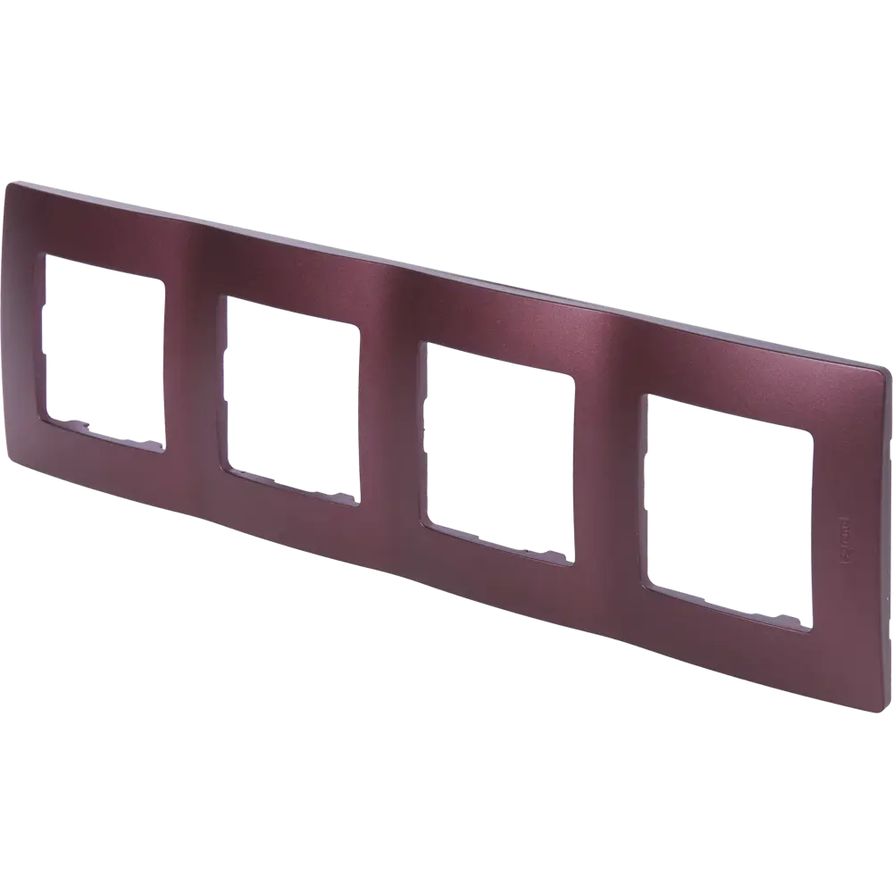 Рамка Legrand Etika на 4 модуля в элегантном сливовом оттенке 17356695 STLM-0008006 - Вид №1