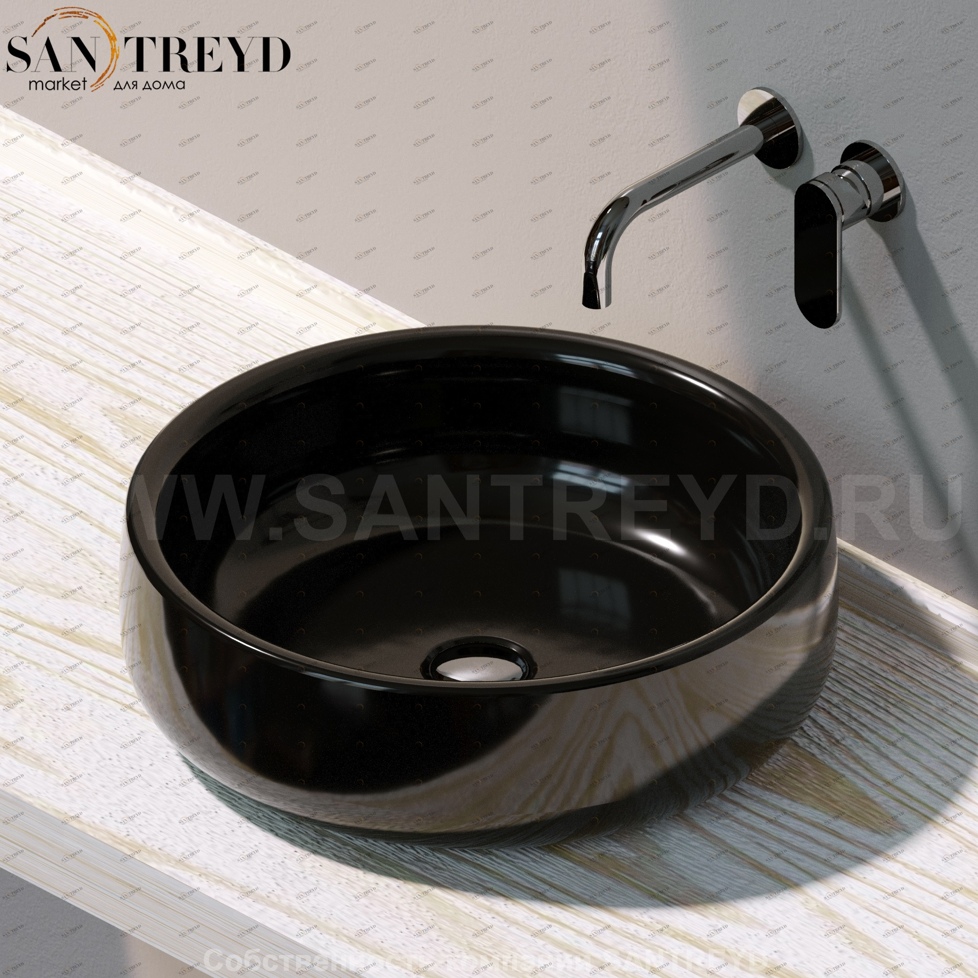 BN50A9017 Накладная раковина на столешницу  круглая Ceramica Flaminia Bonola