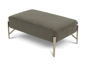 Мягкая скамейка из ткани