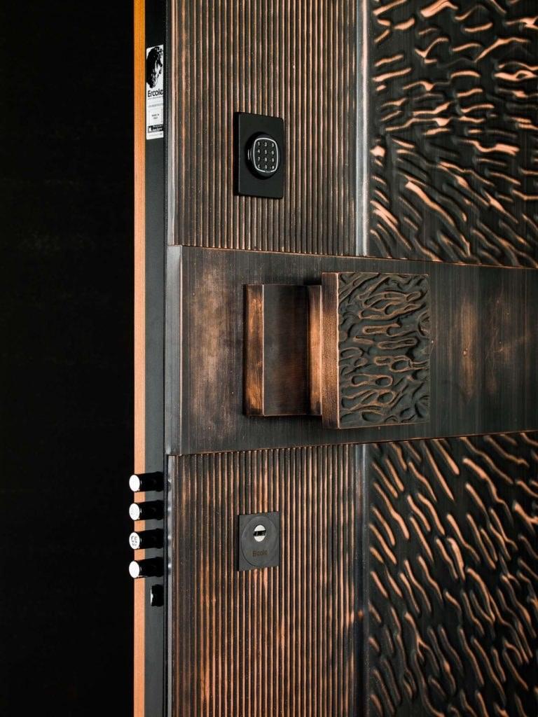 Ercole Бронированная распашная медная дверь с контролем доступа sun-id-1414830 - Вид №2