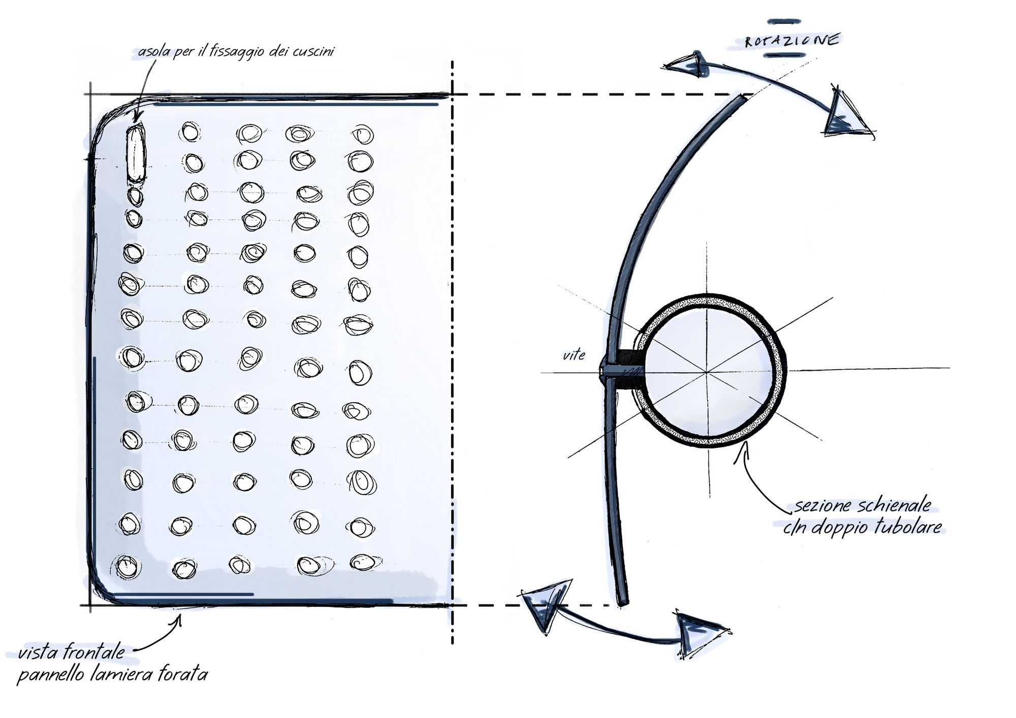 Угловой модульный садовый диван из акриловой ткани S-CAB лоскут ARCH-00069994 - Вид №18