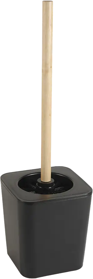 Ершик для унитаза SENSEA с подставкой — черный цилиндр 83414258