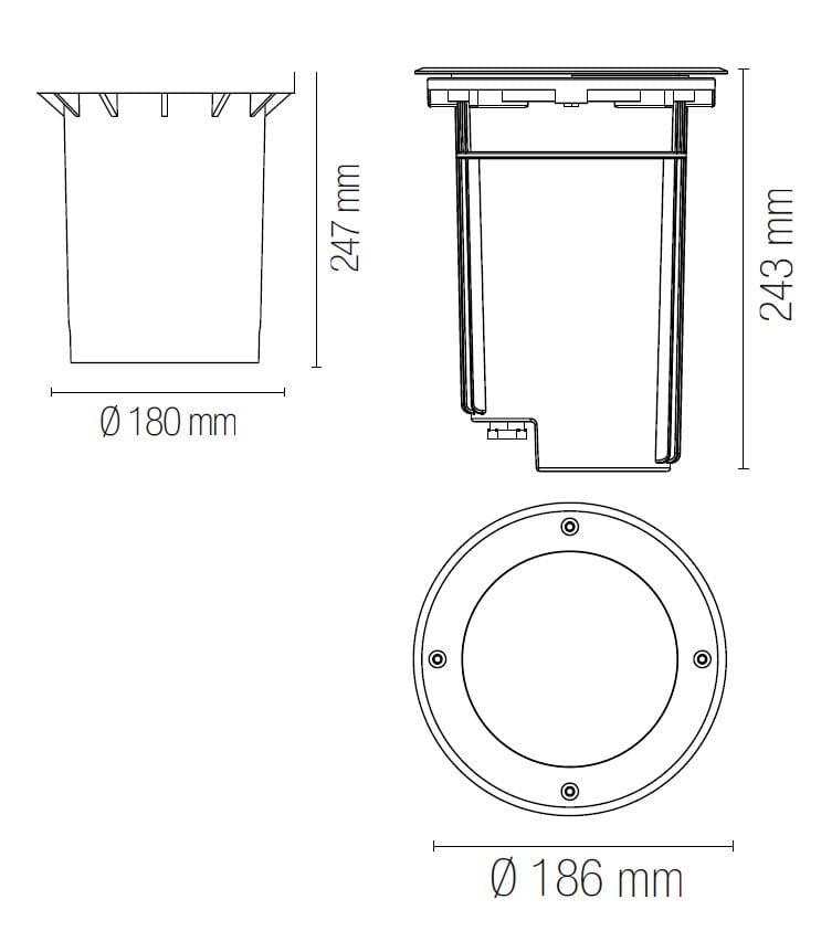 Из нержавеющей стали напольные светодиодные карты Fan Europe Lighting INTEC ARCH-00076893 - Вид №8
