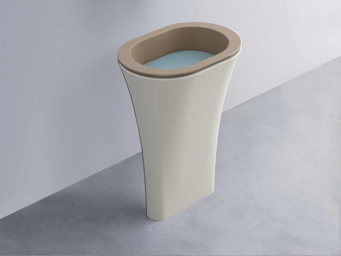 AMLA65-AN+AMPILO-PL+AMCOLO-TL Раковина Amedeo Ovale отдельностоящая cielo Enjoy + Amedeo Ceramica Cielo