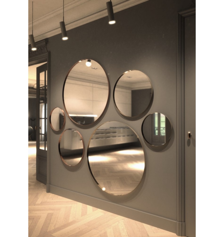 FROST Зеркало Ø100cm » золото Нержавеющая сталь Золото U4131-GO  - Вид №3