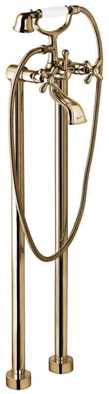 1201128BR Напольный смеситель Deco Classic с ручным душем для ванной, цвет бронза EMMEVI Decò classic