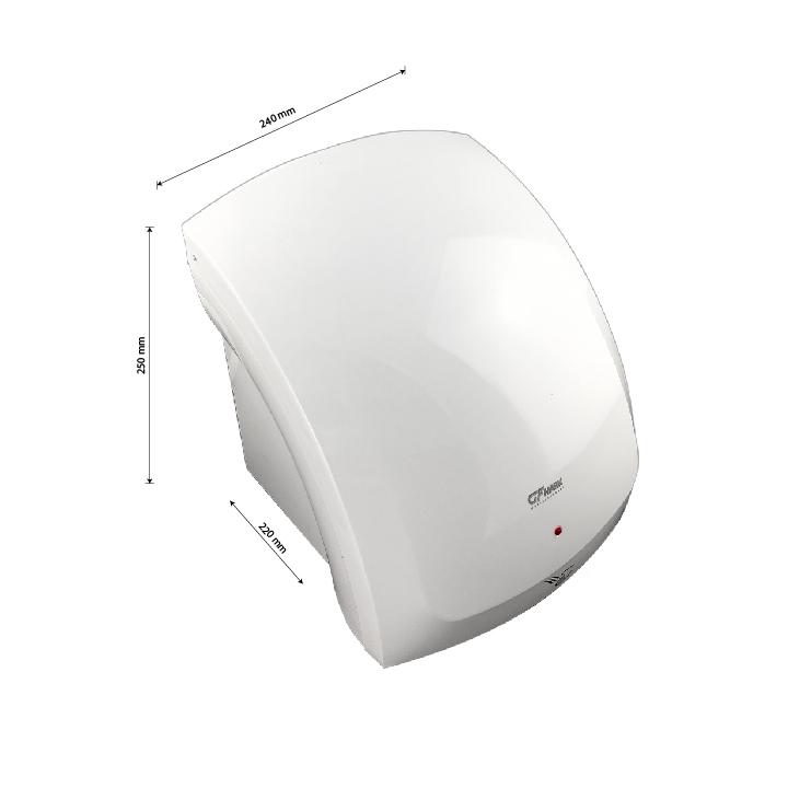 GFmark - Сушилка для рук, цвет белый, с подсветкой, КЛАССИКА, 1800W, код: 6900  - Вид №4