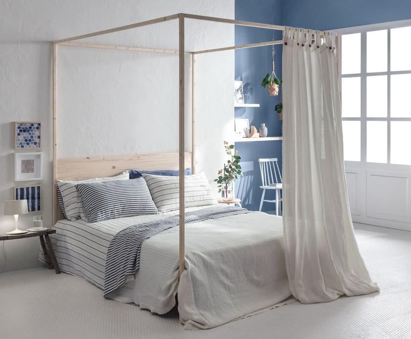 LA FABBRICA DEL LINO Двухсторонняя наволочка в полоску Decor sun-id-1463724 - Вид №3