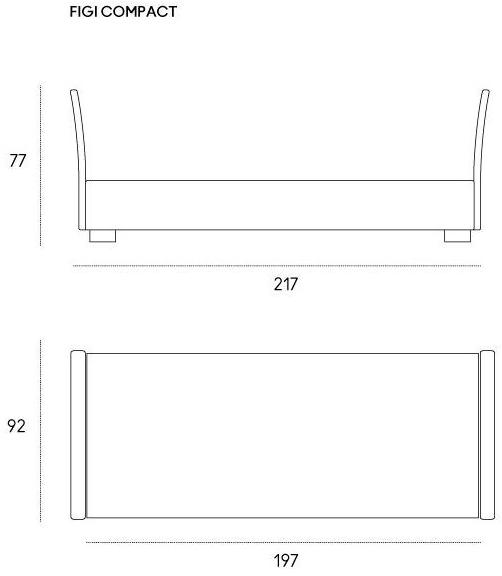 Casamania & Horm Дормез со съемным чехлом из ткани Isole figi sun-id-1436042 - Вид №8