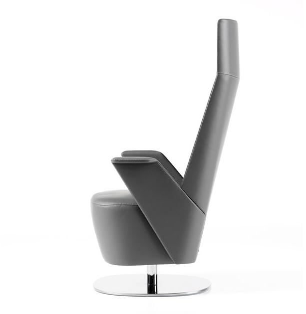 ESTEL GROUP Стеганое кожаное кресло с высокой спинкой Embrasse sun-id-1455398 - Вид №2