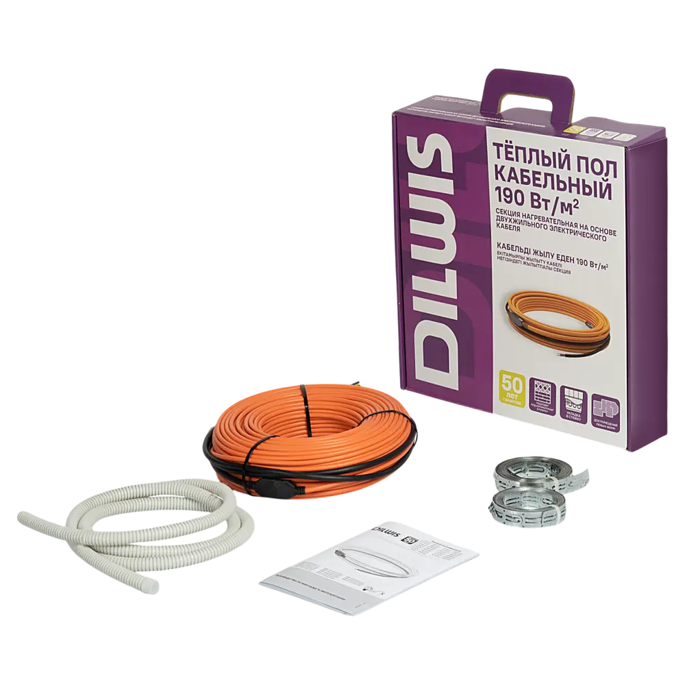 Нагревательный кабель для теплого пола DILWIS 6 м2 1140 Вт STLM-2017004 - Вид №1