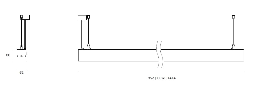 Алюминиевый светодиодный подвесной светильник Exporlux OFFICE SU ARCH-00001615 - Вид №3