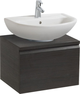 H4830350954231 Шкафчик под раковину, экономящим пространство, для раковины 810951/810952/810953, 1 выдвижной ящик, 1 полочка стеклянная, с крышкой для B LAUFEN PRO