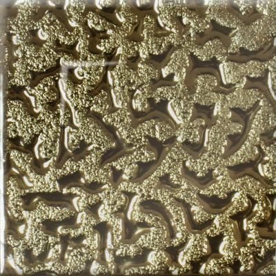 Напольная вставка Моноколор золото 6,6х6,6 Роскошная мозаика sun-id-329529