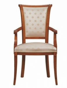 SELVA Стул из бука и ткани с подлокотниками Bellagio 1686