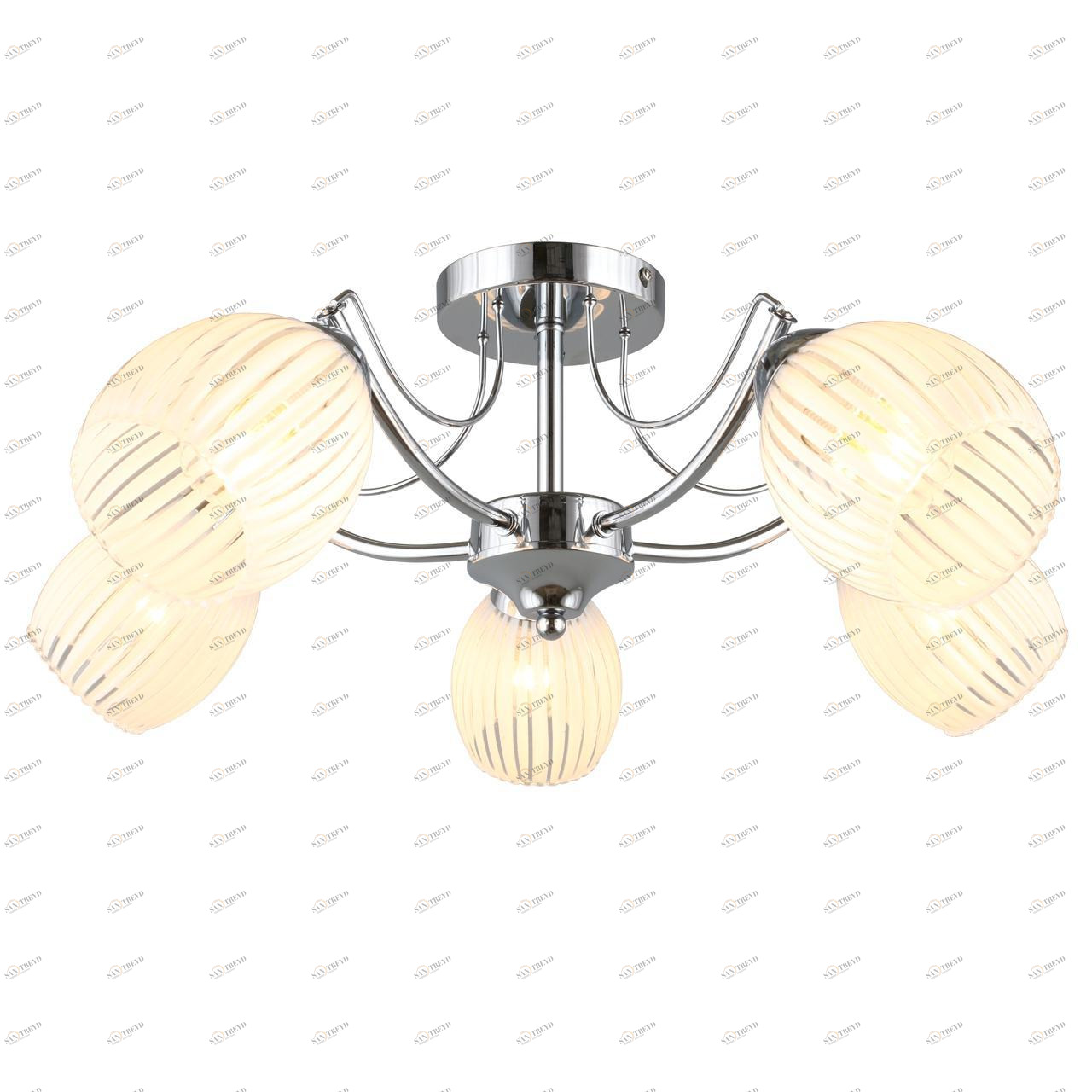 Потолочная люстра Omnilux Calasetta OML-65607-05 OMNILUX CALASETTA 328307 Белый;хром 