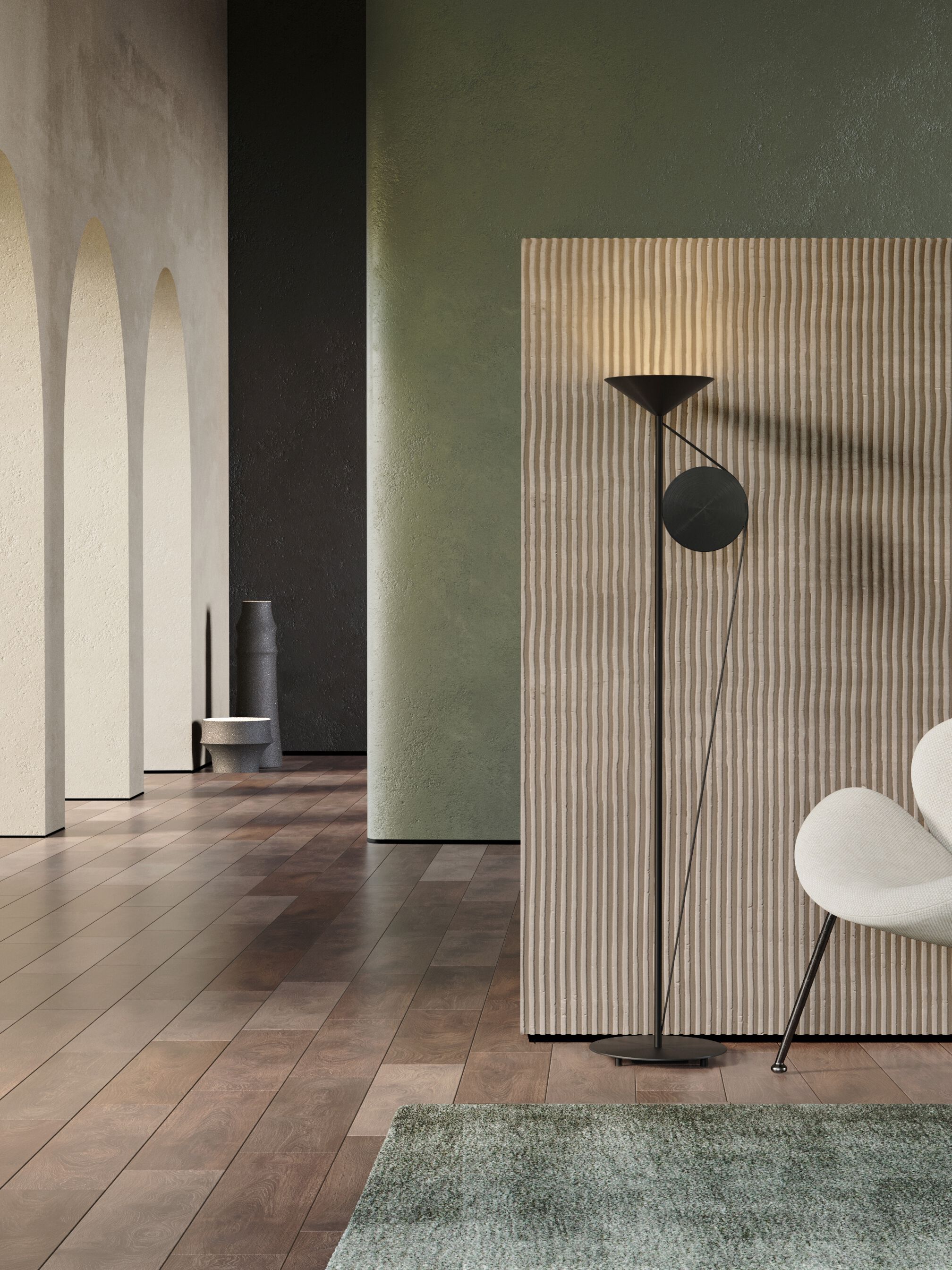 Латунь светодиодный торшер CVL Luminaires Cercle &amp ARCH-00075068 - Вид №1