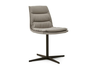 Кожаный спиц поворотный стул