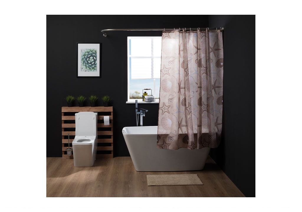 Шторка для ванны Aquanet SC7004B 180см, морские звезды  - Вид №1