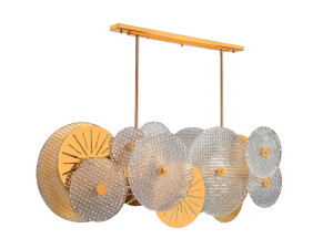 Металлический и стеклянный светодиодный подвесной светильник