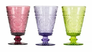 Комплект винных фужеров Ричард BYOBJECT CRYSTAL 009774 Зеленый;красный;фиолетовый