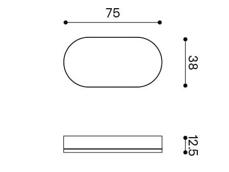 Овальное зеркало с настенной полкой Ex.T арка ARCH-00073324 - Вид №7