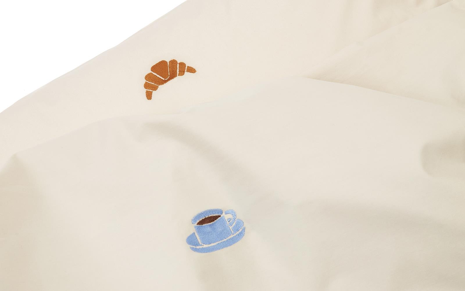 310507 Snooze Постельное белье 140x220 Lazy Morning Warm Grey Normann Copenhagen  - Вид №2