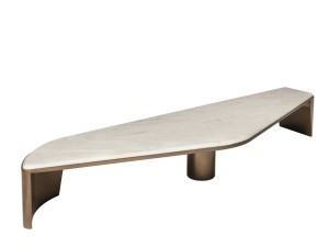 Низкий журнальный столик из каррарского мрамора