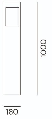 Il Fanale Светодиодный столб из окрашенного металла Evelina V1c16 / v2c16 / v3c17 - Вид №4