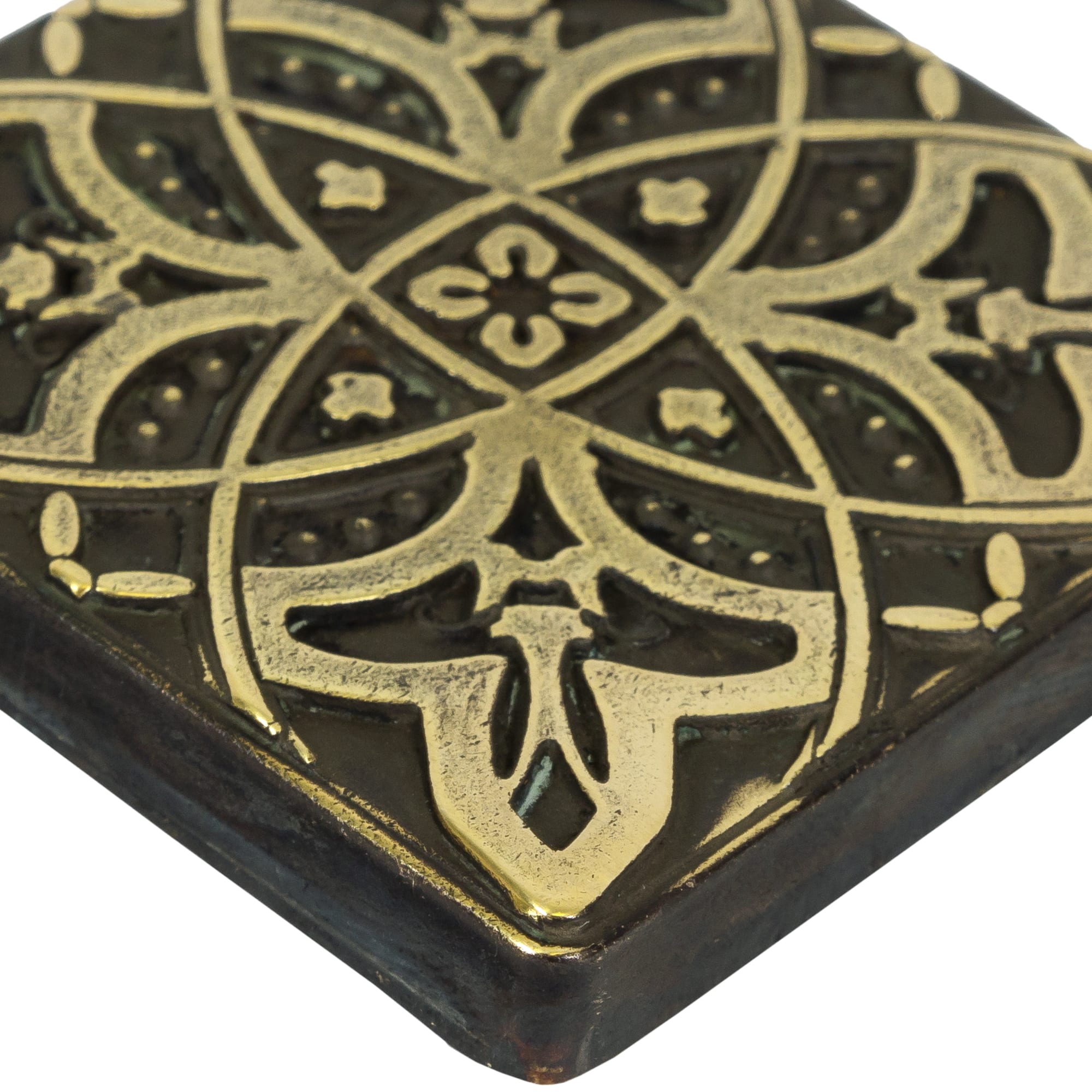 14977314 Вставка декоративная Zodiac 5х5 см цвет серый Декор латунный Santreyd  - Вид №2