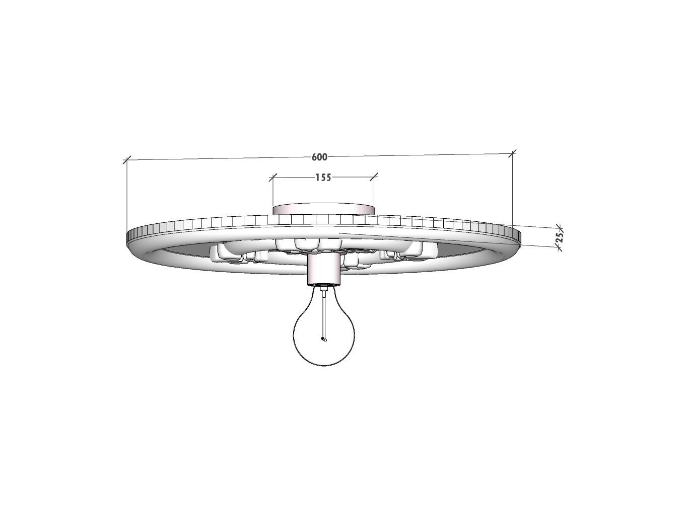Потолочный светильник ручной работы из гипса RADAR INTERIOR Haussman ARCH-00063921 - Вид №5