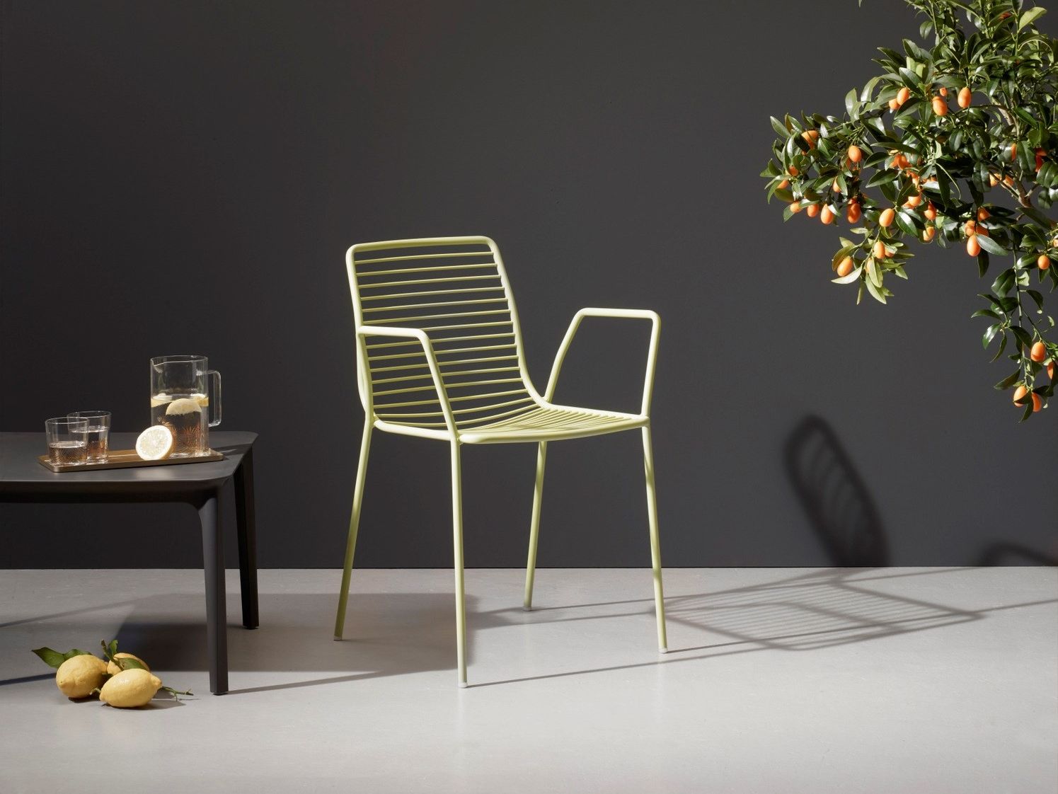 Стальной штабелируемый стул с подлокотниками S-CAB Лето ARCH-00055949 - Вид №4