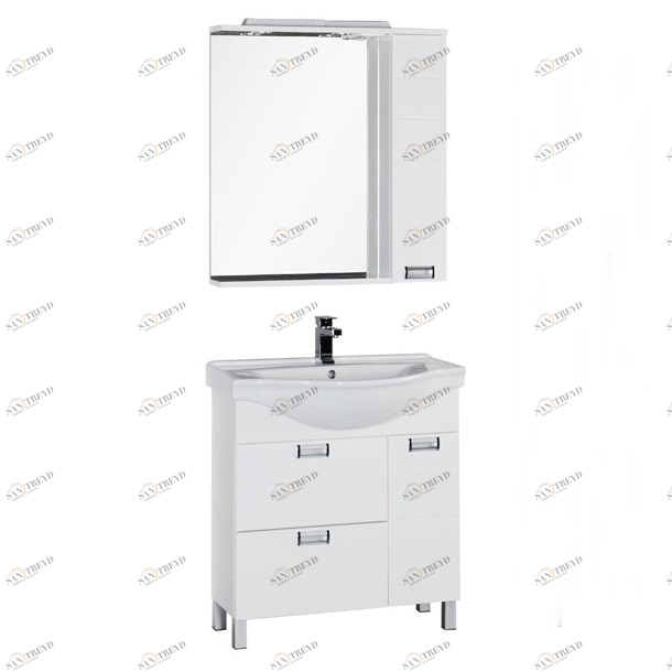 Комплект мебели Aquanet Сити 80 белый 00173229