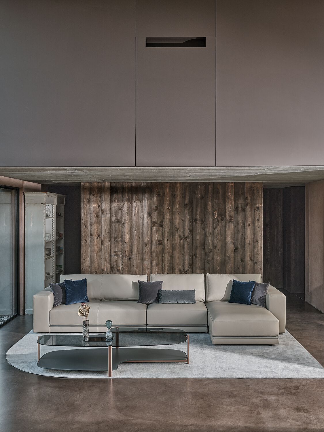 Модульный кожаный диван с полуостровом Bontempi Casa PITAGORA ARCH-00067893 - Вид №5