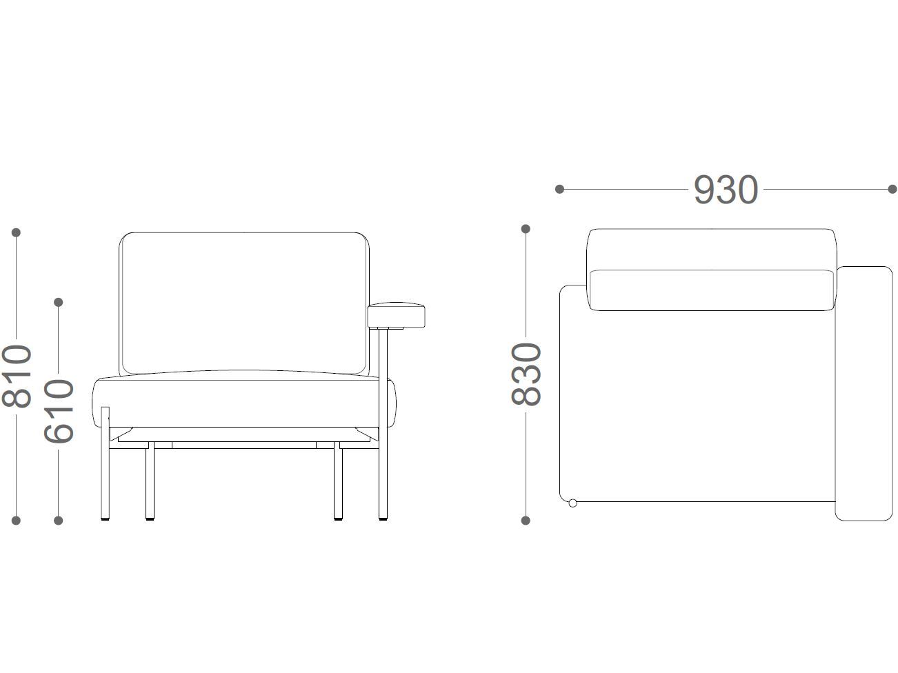 Кресло для контракта VAGHI Tilos ARCH-00105441 - Вид №5
