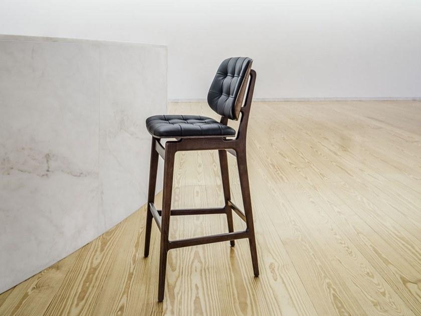 JMS Барный стул из тафтинговой кожи Chloe M934 wuu cr - Вид №2