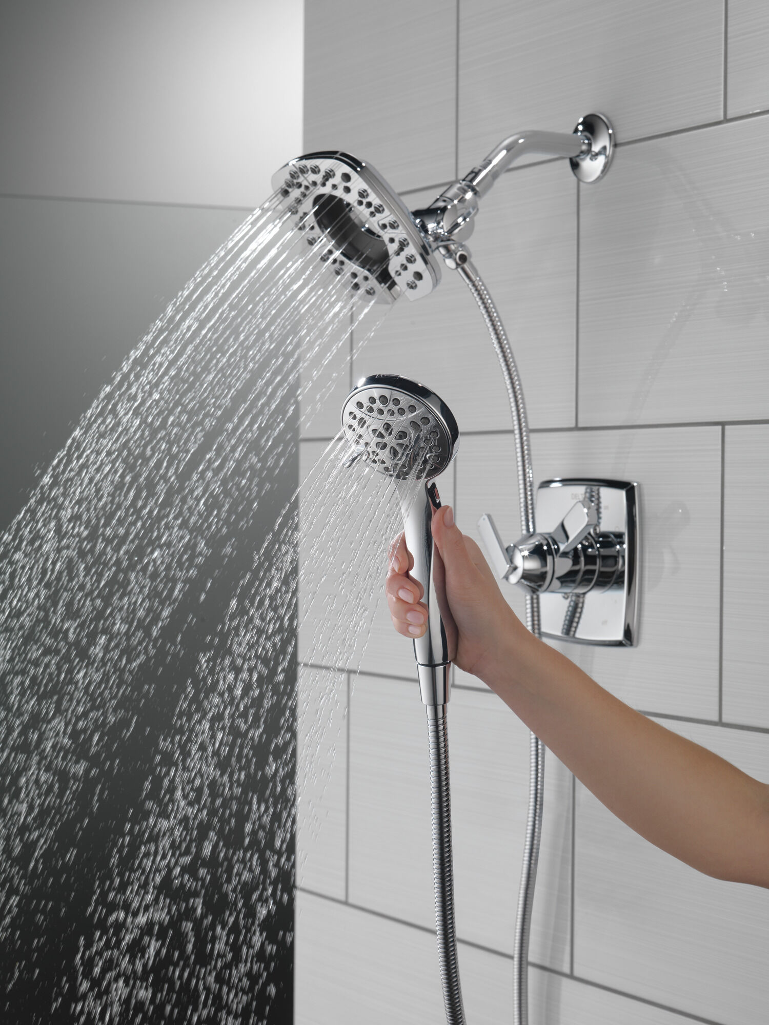 T17264-I Облицовка для душа Monitor® серии 17 с In2ition® Delta Faucet Ashlyn Хром  - Вид №7
