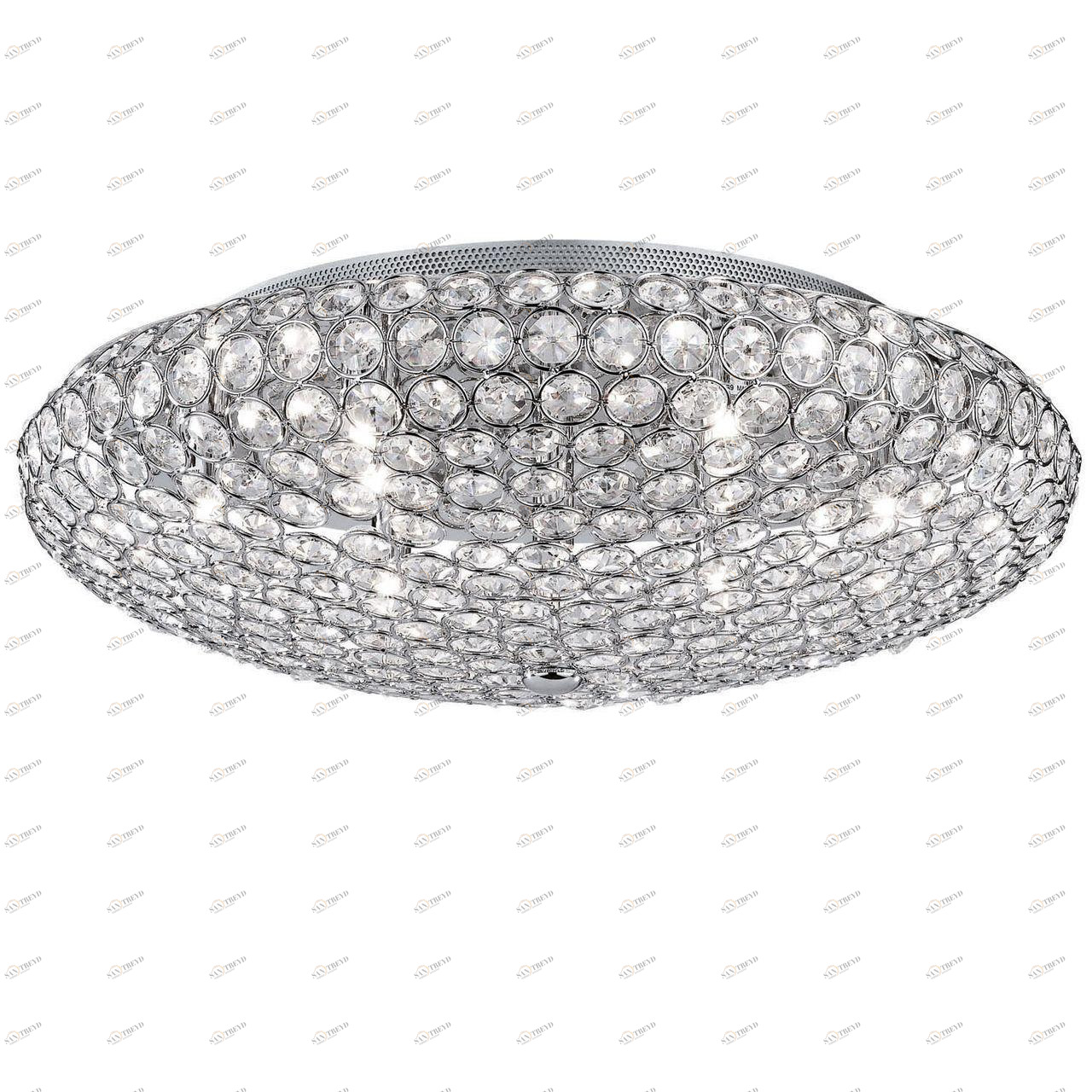 Потолочный светильник Ideal Lux King PL9 Cromo IDEAL LUX ДИЗАЙНЕРСКИЕ, KING CROMO 074021 Прозрачный;хром 