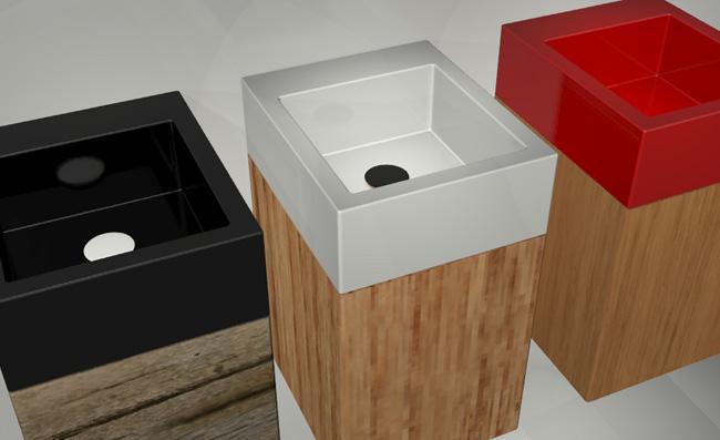 SQULAV23 Подвесная раковина настенная GSG CERAMIC SQUARE - Вид №2