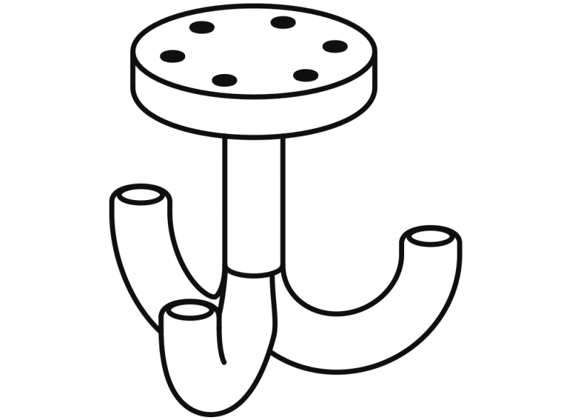 800.90.05099 тройной крючок HEWI System 111 | Polyamid  - Вид №5