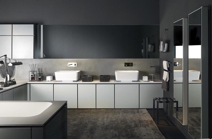 Karol Модульный модульный угловой шкаф для ванной комнаты Urban chic Karolitalia sun-id-1363375 - Вид №3