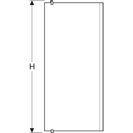 502.018.00.5 Душевая боковая перегородка IDO Showerama 10-20 Geberit  - Вид №3