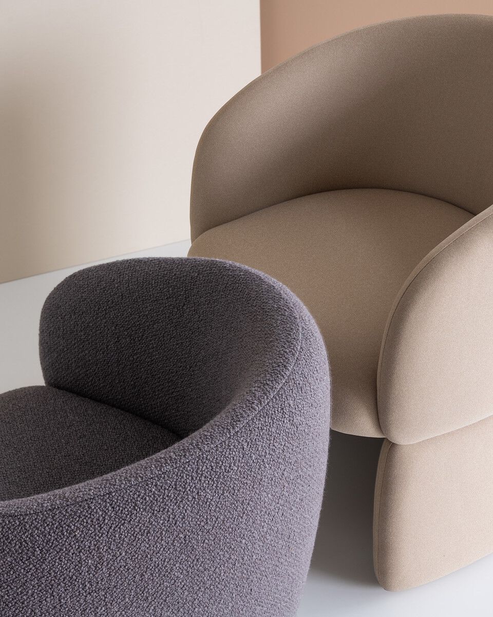 Тканевое кресло с подлокотниками Potocco Jade ARCH-00096185 - Вид №1